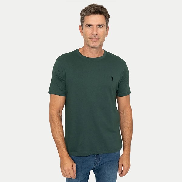 CAMISETA ALEATORY MANGA CURTA COMFORT ALGODÃO VERDE MASCULINO ADULTO