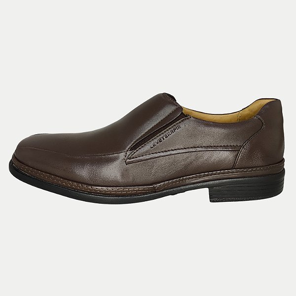 SAPATO LEVETERAPIA IATE COURO FORRO COURO MARROM MASCULINO ADULTO