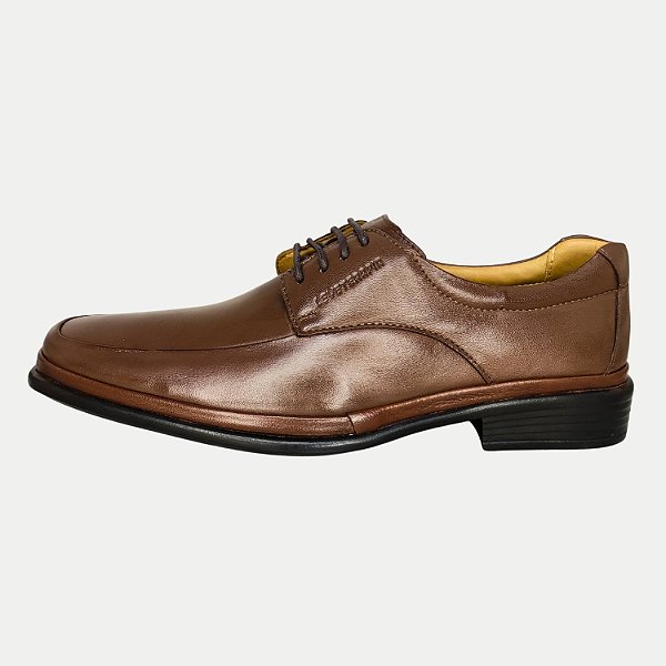 SAPATO LEVETERAPIA COM CADARÇO COURO FORRO DE COURO CEFÉ MASCULINO ADULTO