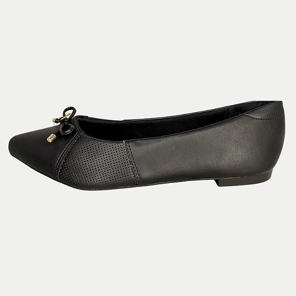 SAPATILHA MODARE BICO FINO PRETO FEMININO ADULTO