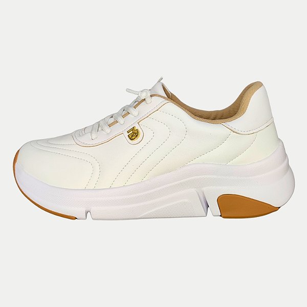 TÊNIS MODARE CASUAL COM CADARÇO BRANCO FEMININO ADULTO