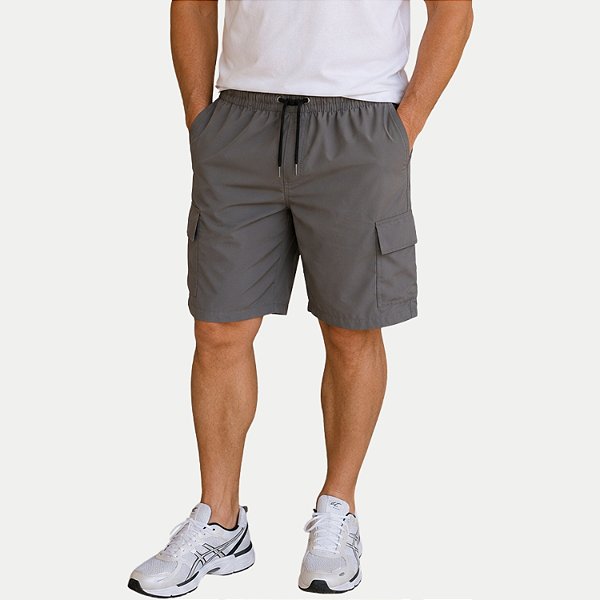 BERMUDA TSUNAMI POLIESTER E ELASTANO CARGO GRAFITE MASCULINO ADULTO