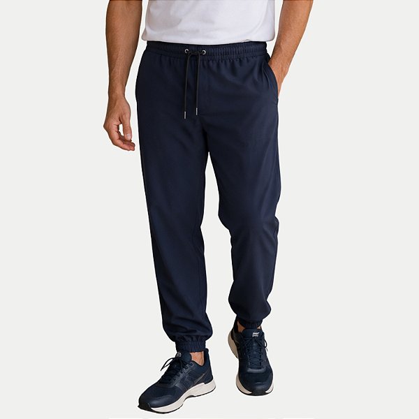 CALÇA TSUNAMI POLIESTER E ELASTANO FITINESS AZUL MARINHO MASCULINO ADULTO