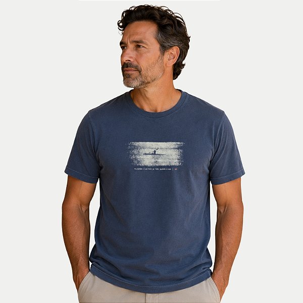 CAMISETA MOMENTUS MANGA CURTA COMFORT ALGODÃO SILKADA AZUL MARINHO MASCULINO ADULTO