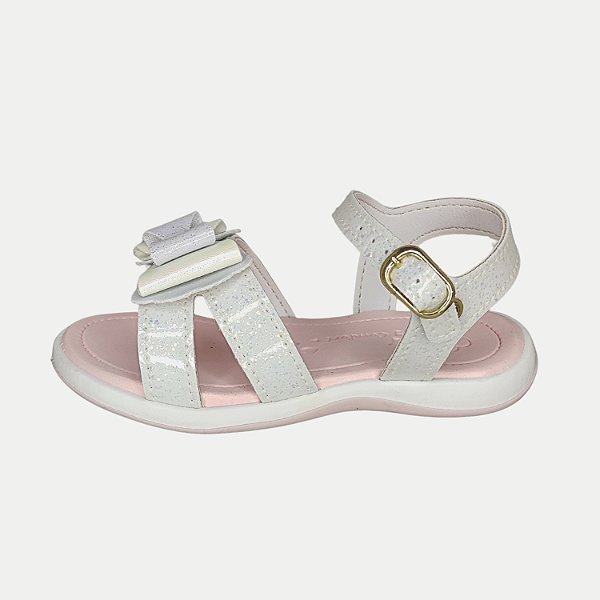 SANDALIA KIDY BABY EQUILIBRIO STREET BRANCO FEMININO INFANTIL