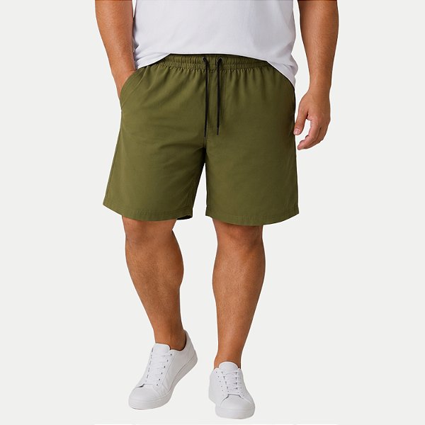 SHORT TSUNAMI POLIESTER E ELASTANO FITNESS VERDE MASCULINO ADULTO