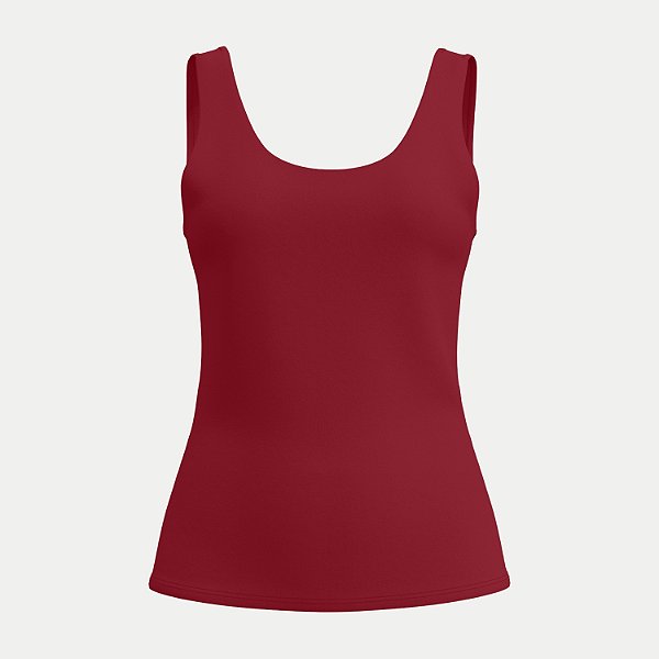 BLUSA LUNENDER REGATA MALHA VERMELHO FEMININO ADULTO