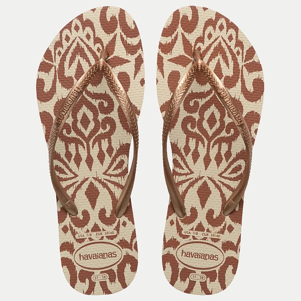 CHINELO HAVAIANAS SLIM CLASSY ESSENCE BEGE FEMININO ADULTO