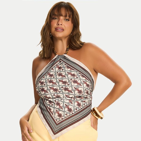 LENCO DOCE TRAMA POLIESTER ESTAMPADO VERDE FEMININO ADULTO