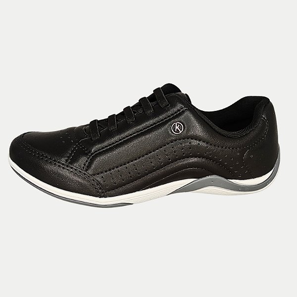 TÊNIS KOLOSH CASUAL COM CADARÇO PRETO FEMININO ADULTO