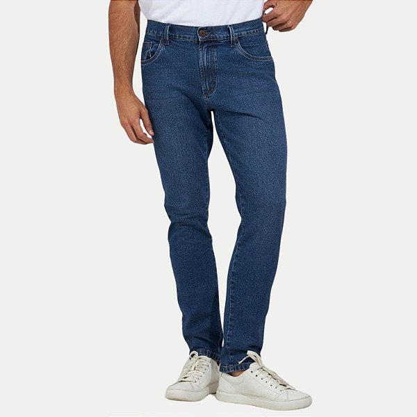 CALÇA YOUNG JEANS MÉDIO COM ELASTANO COMFORT MASCULINO ADULTO