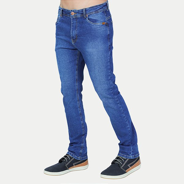 CALÇA VIDE BULA JEANS MÉDIO COM ELASTANO SLIM MASCULINO ADULTO