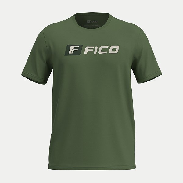 CAMISETA FICO MANGA CURTA COMFORT ALGODÃO SILKADA VERDE MASCULINO ADULTO