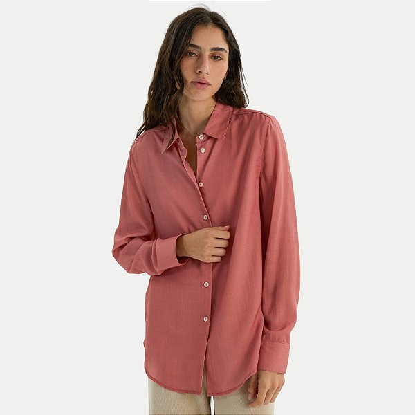 CAMISETE HERING MANGA LONGA COMFORT LIOCEL ROSA FEMININO ADULTO
