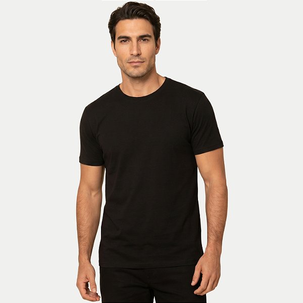 CAMISETA PITT MANGA CURTA COMFORT LISA GOLA REDONDA MASCULINO ADULTO