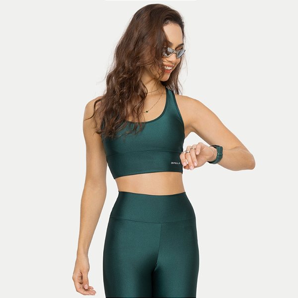 TOP DI PAULA REGATA POLIESTER VERDE FEMININO ADULTO