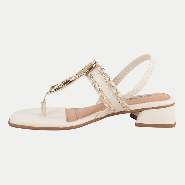 SANDALIA MISSISSIPI SALTO BAIXO ACTIVE CREME FEMININO ADULTO