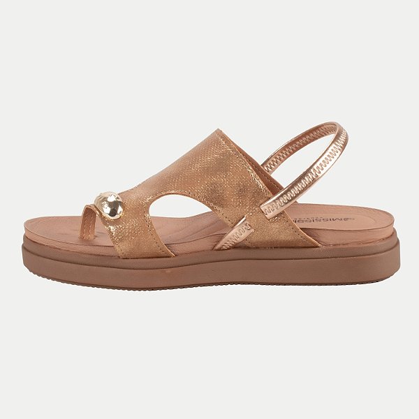 SANDALIA MISSISSIPI ANABELA MÉDIA MARROM CLARO FEMININO ADULTO