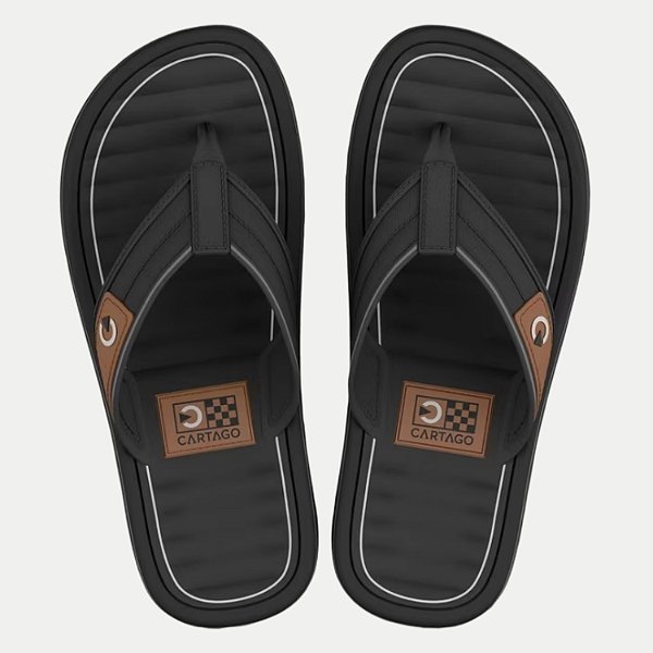 CHINELO CARTAGO DEDO PARIS III PRETO MASCULINO INFANTIL