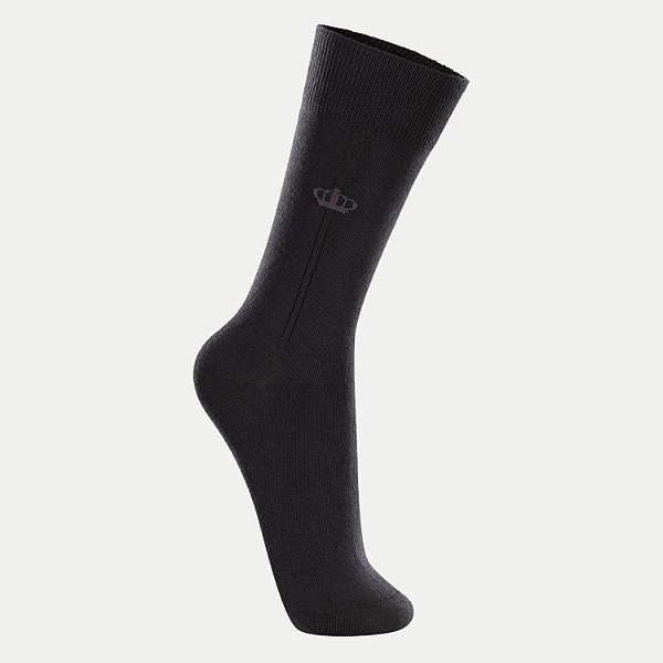 MEIA LUPO CLÁSSICA ALGODÃO PRETO MASCULINO ADULTO