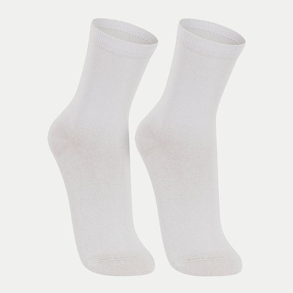 MEIA LUPO PACOTE COM 2 MEIAS SOQUETE MEDIA BRANCO FEMININO ADULTO