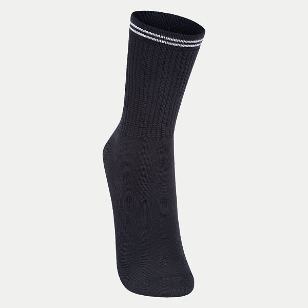 MEIA LUPO SPORT SOQUETE CANO MÉDIO PRETO UNISEX ADULTO
