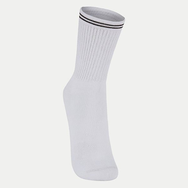 MEIA LUPO SPORT SOQUETE CANO MÉDIO BRANCO UNISEX ADULTO