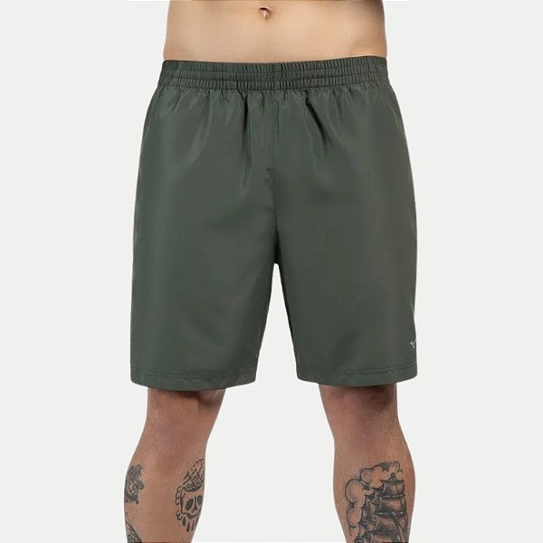 BERMUDA MIZUNO POLIESTER FITNESS CINZA MASCULINO ADULTO