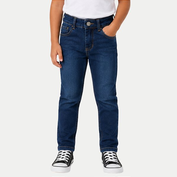 CALÇA NACIONAL JEANS JEANS MÉDIO COM ELASTANO SLIM MASCULINO ADULTO