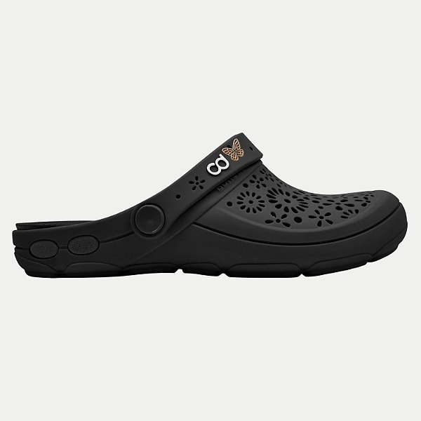 SANDALIA BOAONDA CLOG NELLIE COM PINGENTE PRETO FEMININO ADULTO