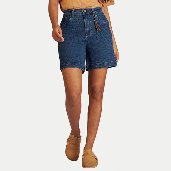 BERMUDA YOUNG JEANS MÉDIO COM ELASTANO COMFORT FEMININO ADULTO