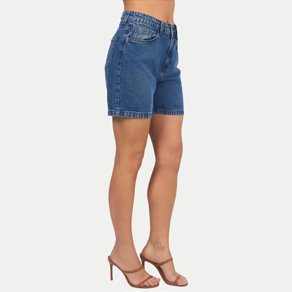 SHORT SHOT JEANS MÉDIO BRUTO BÁSIC FEMININO ADULTO