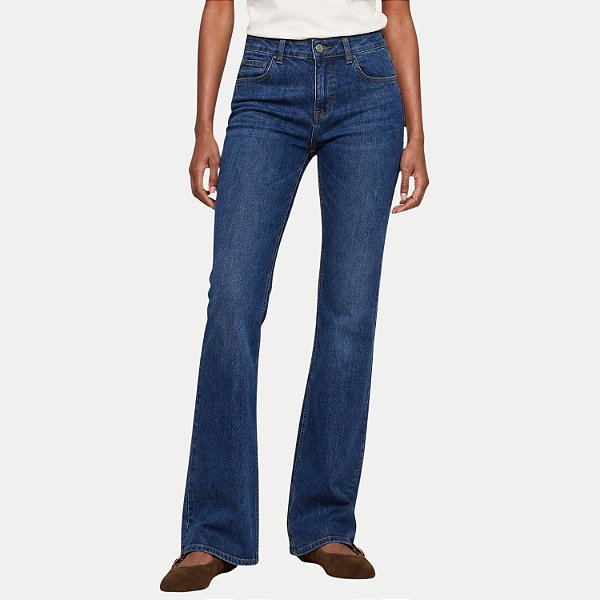 CALÇA HERING JEANS MÉDIO COM ELASTANO FLARE FEMININO ADULTO