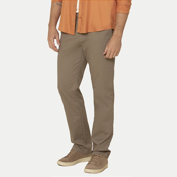 CALÇA PITT BRIM COM ELASTANO ESPORTE FINO CAQUE MASCULINO ADULTO