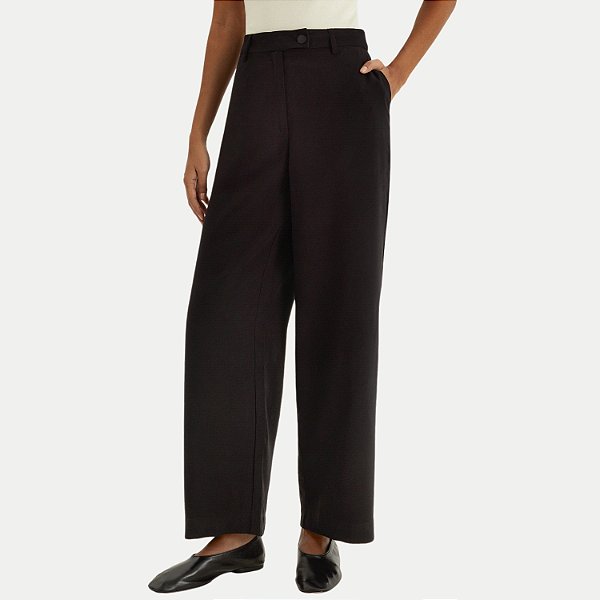 CALÇA HERING VISCOSE E POLIESTER ALFAIATARIA PRETO FEMININO ADULTO