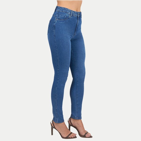 CALÇA SHOT JEANS MÉDIO COM ELASTANO SKINNY FEMININO ADULTO