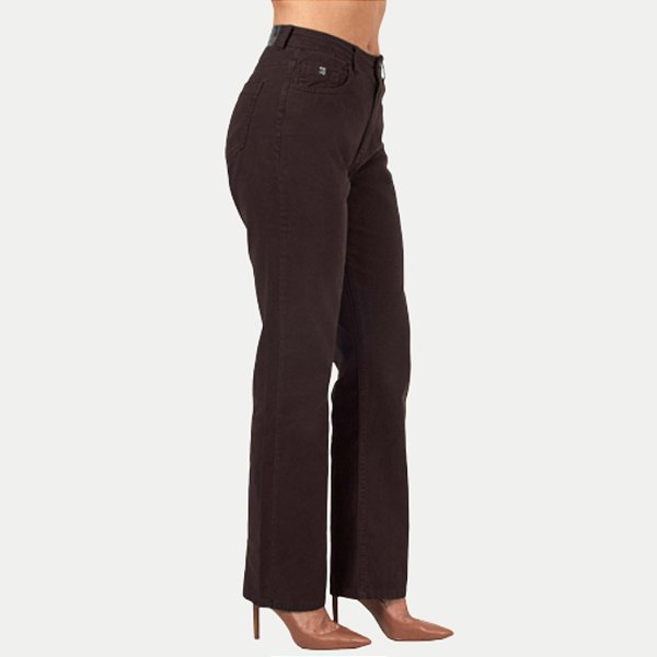 CALÇA SHOT BRIM BRUTO COMFORT MARROM FEMININO ADULTO