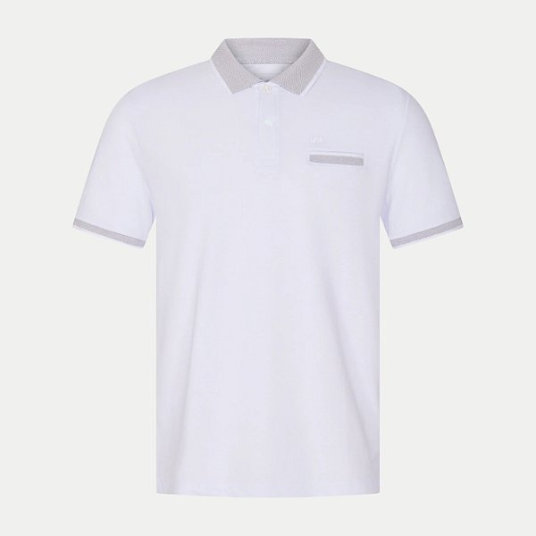 POLO LEE MANGA CURTA SLIM PIQUET BRANCO MASCULINO ADULTO