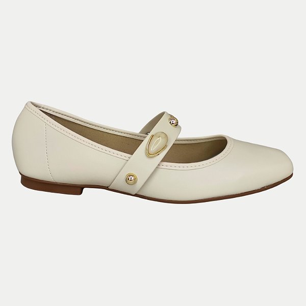 SAPATILHA MOLECA BICO QUADRADO OFFWHITE FEMININO ADULTO