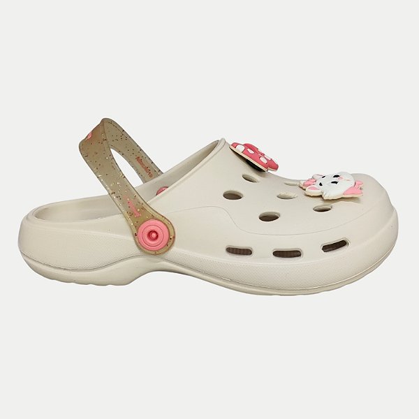 SANDALIA GRENDENE DISNEY SWITCH CLOG BEGE FEMININO INFANTIL