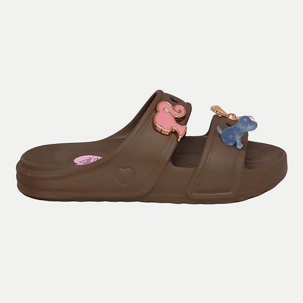 TAMANCO GRENDENE BARBIE SWITCH EVA MARROM FEMININO INFANTIL