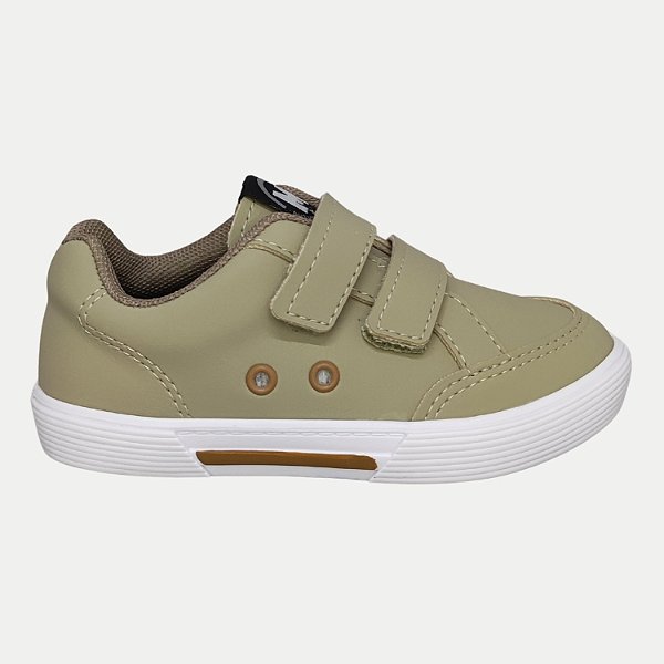 TÊNIS MOLEKINHO CASUAL COM CADARÇO AREIA MASCULINO INFANTIL