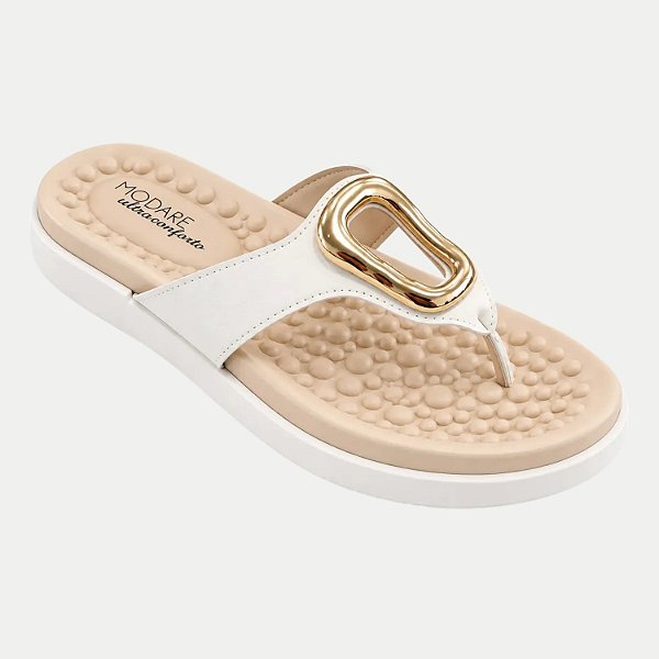 TAMANCO MODARE ANABELA BAIXA OFFWHITE FEMININO ADULTO
