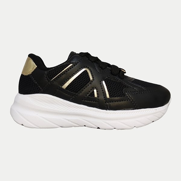 TÊNIS MOLEKINHA RUNNING PRETO FEMININO INFANTIL