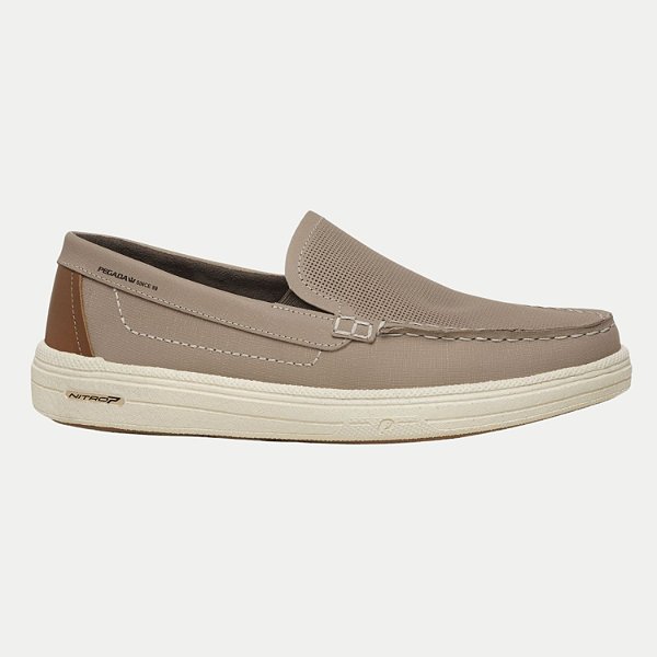 SAPATO PEGADA SIDER COURO AREIA MASCULINO ADULTO