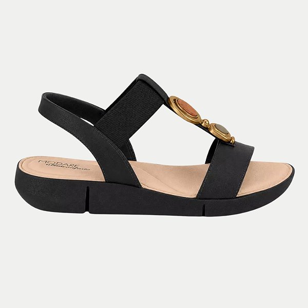SANDALIA MODARE ANABELA MÉDIA PRETO FEMININO ADULTO