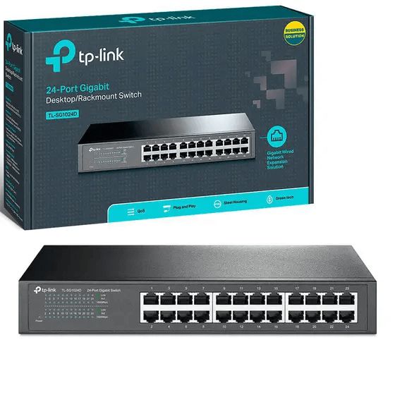 Switch 24 Portas Gigabit TP-LINK TL-SG1024D