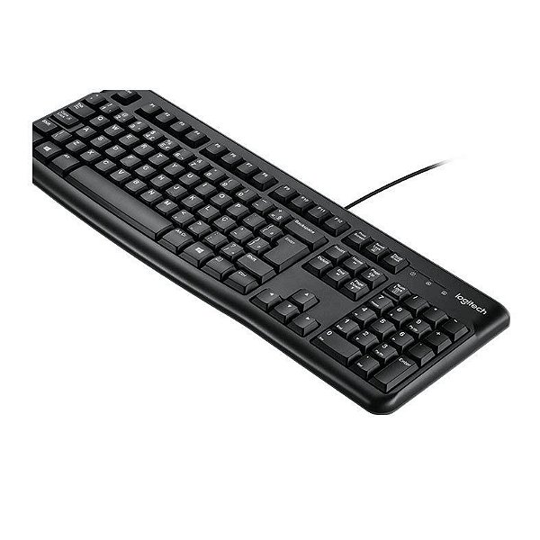 Teclado USB Logitech K120 Preto