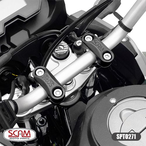 Riser Adaptador Guidao Cb500f 2014+ Scam Spto271 Preto