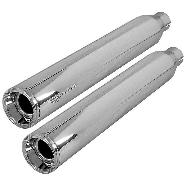 Ponteira road glide ultra 2019 4" cromada reto customer